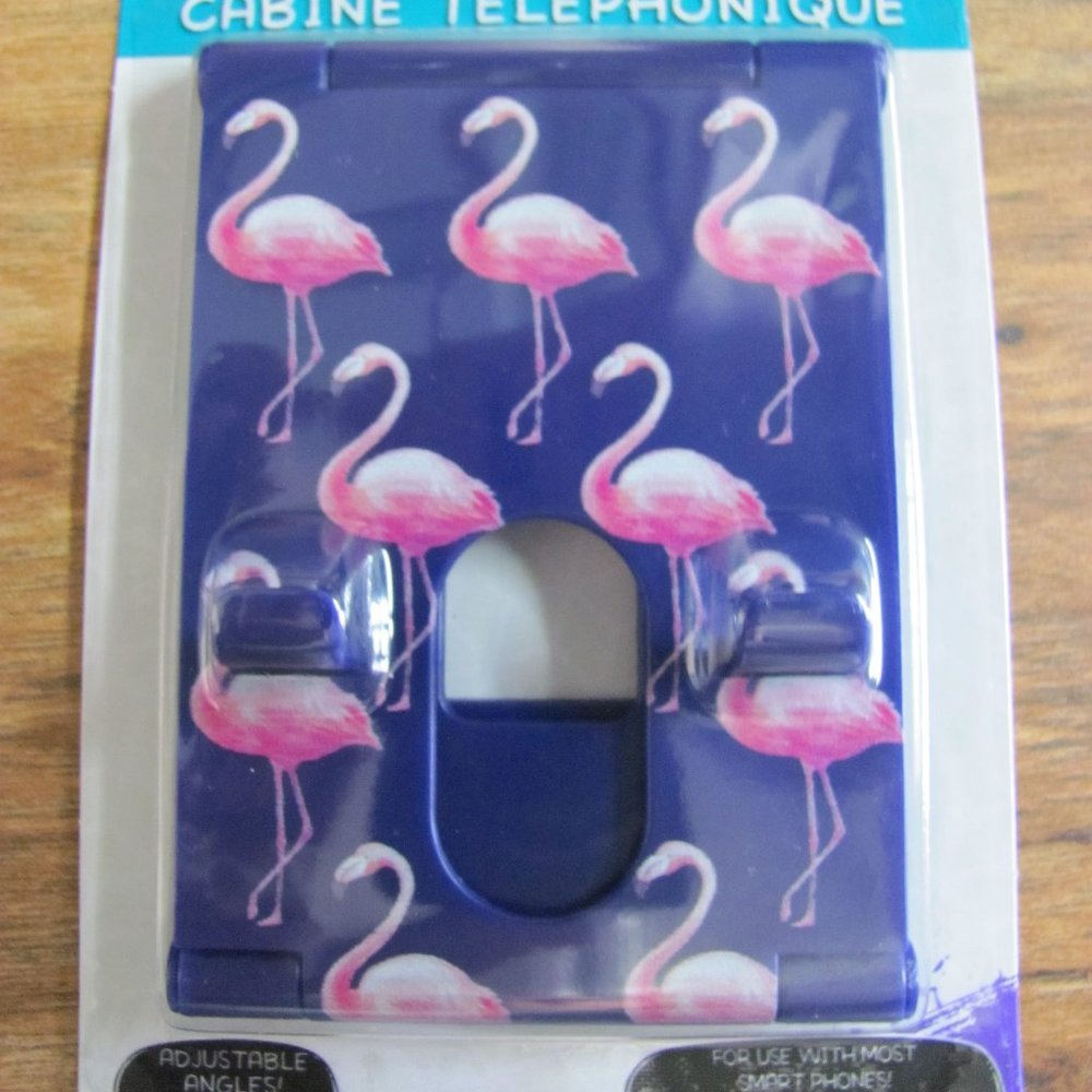 FLAMINGO PHONE STANDS NIP